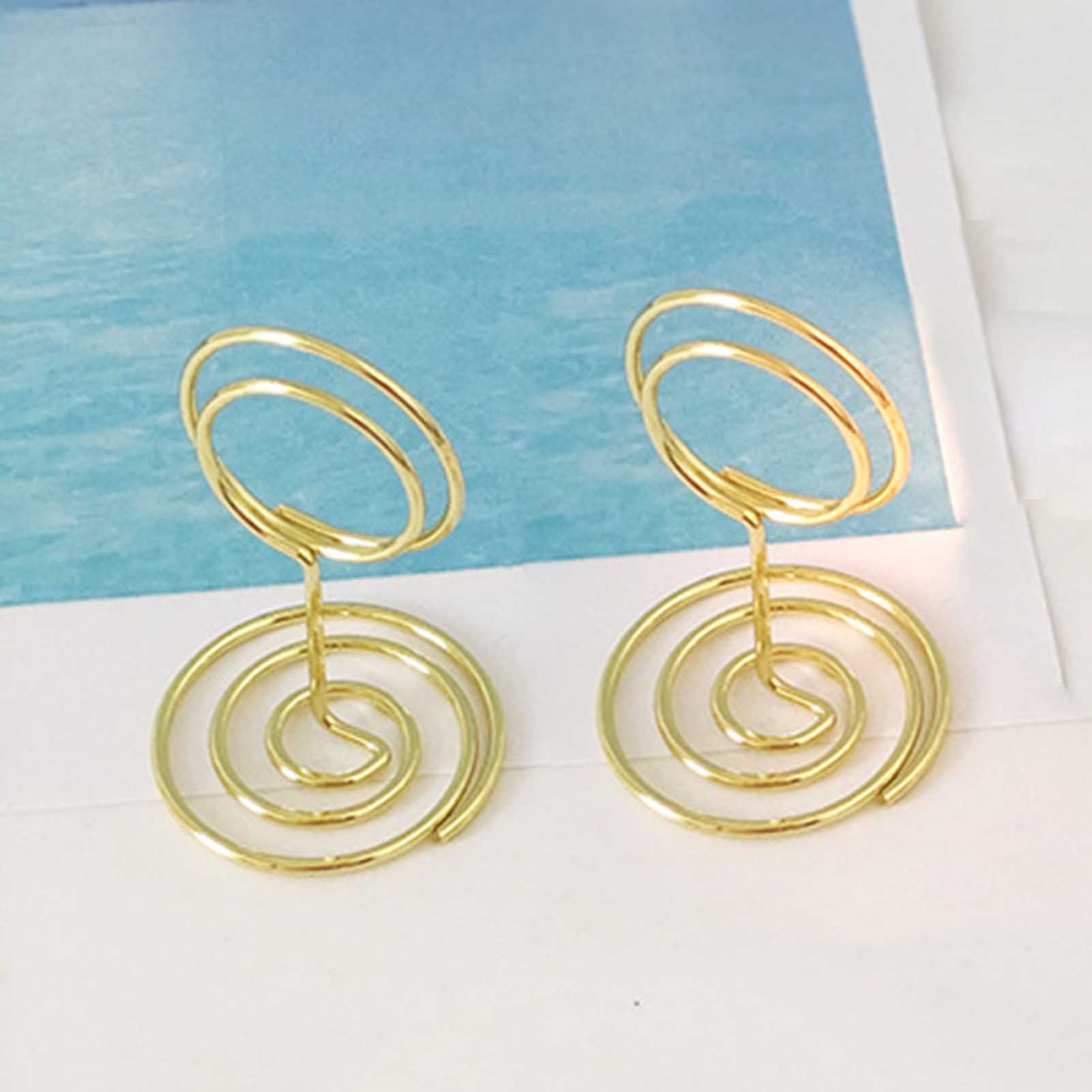 5pcs Dining Slot Card Holder F - Table Number Gold 评论和价格