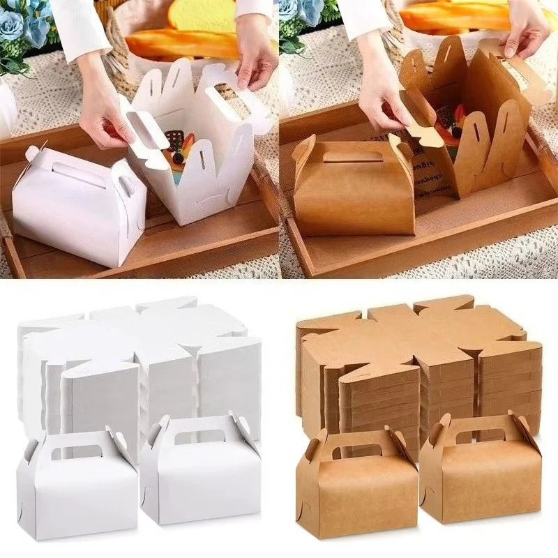 10/20PCS Kraft Paper Gift Box  - Wedding/Event Supply Store 评论和价格