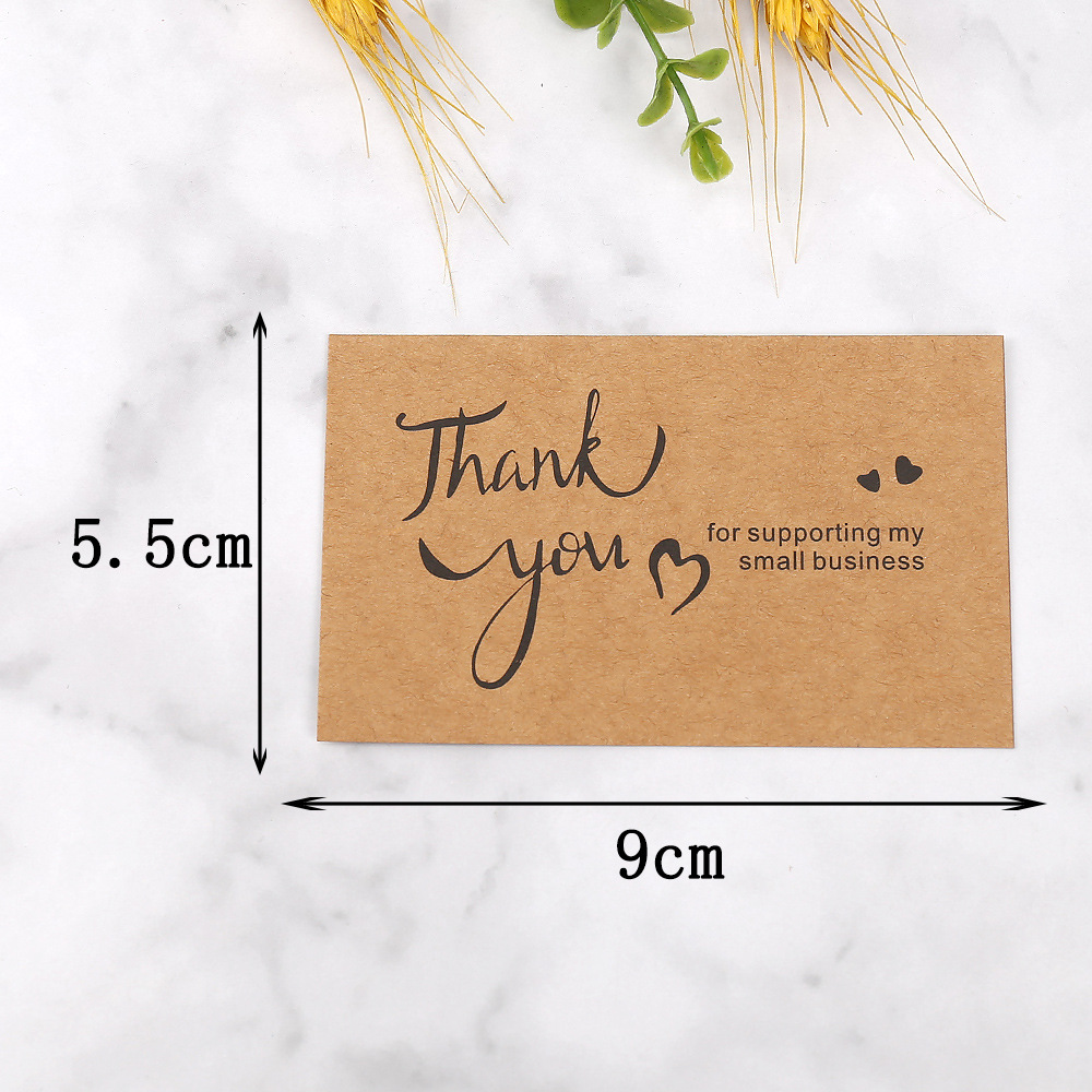 50pcs Thank You Cards Kraft Pa - Wedding Decor Supply Store 评论和价格