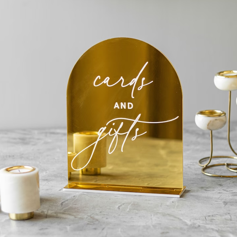 Set Of 4 Wedding Signs,In Lovi - Table Number Gold 评论和价格