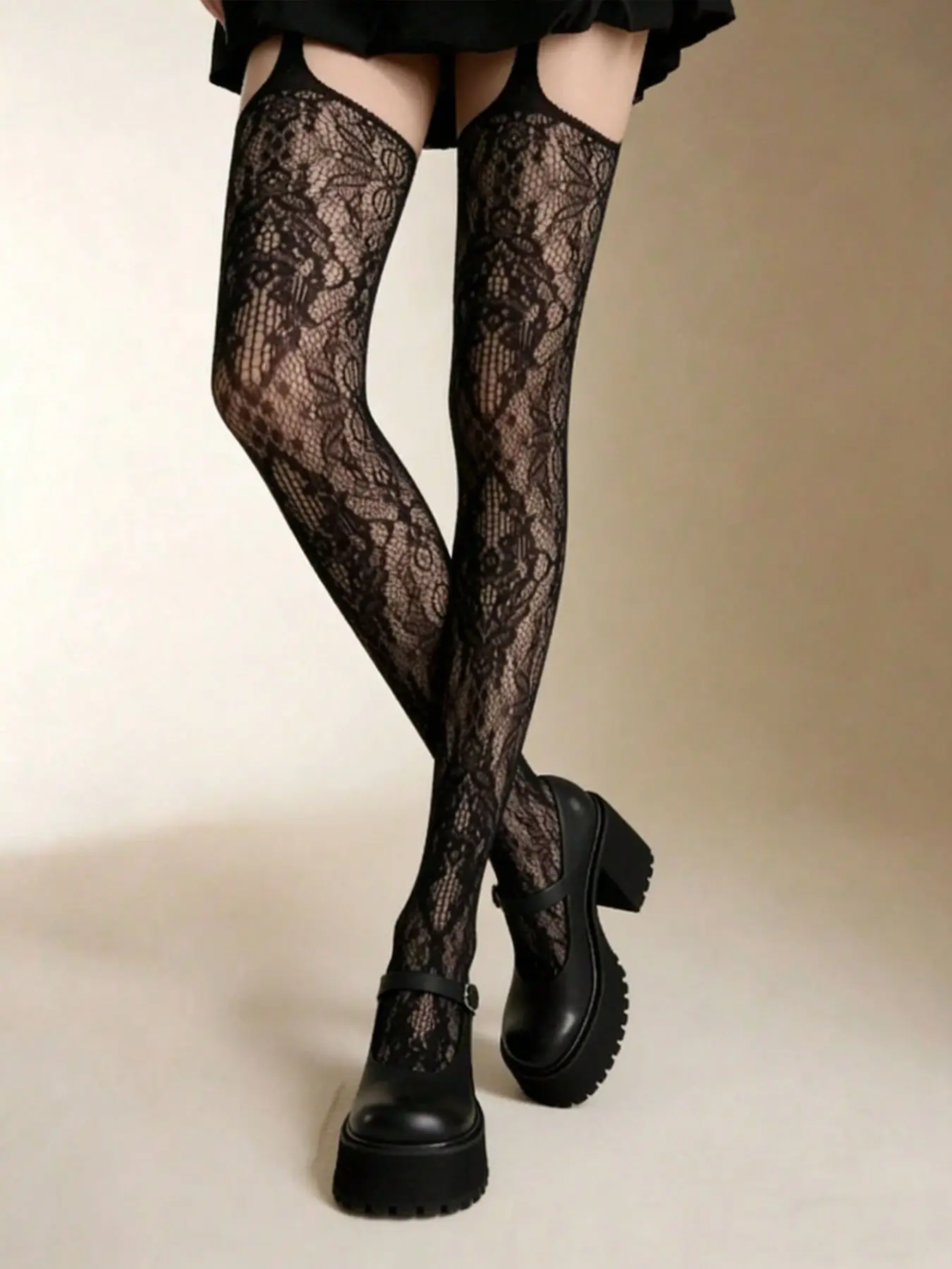 3 Pairs Floral Strappy Fishnet - Good Floral & Wedding Decor Supply 评论和价格