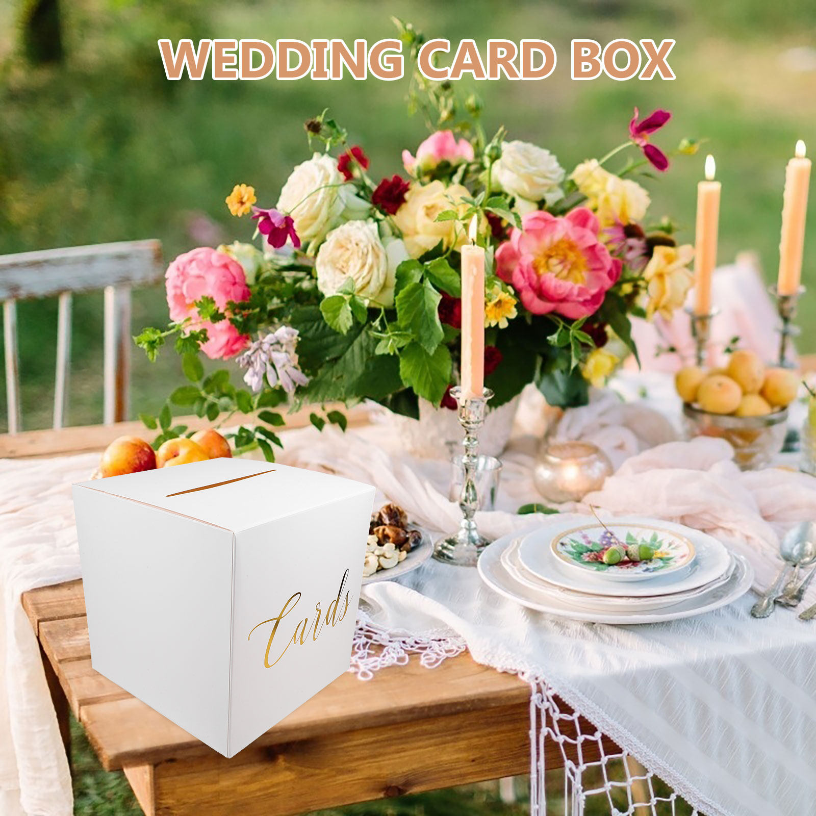 1Set Wedding Card Box Thick Pa - Wedding Card Box 评论和价格