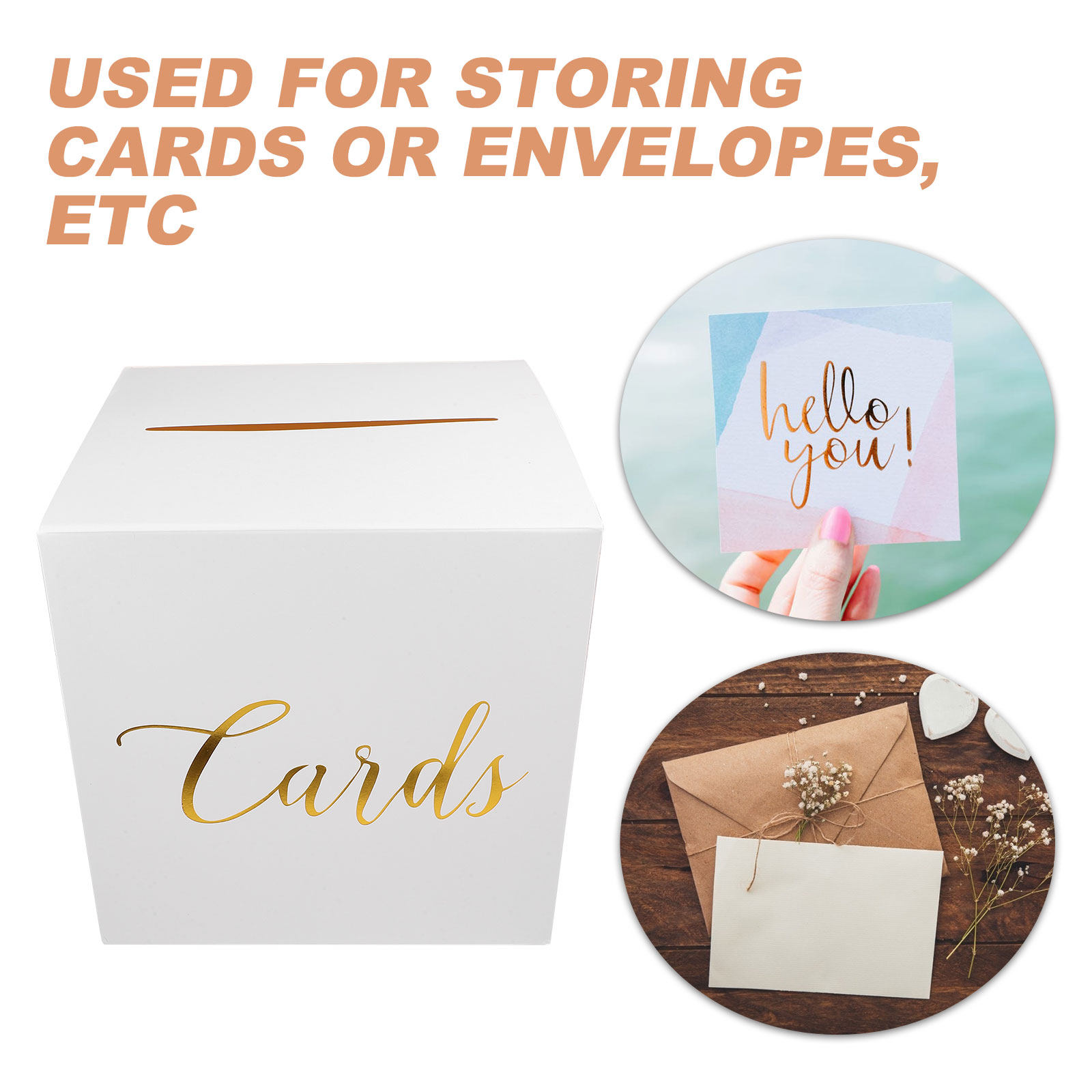 1Set Wedding Card Box Thick Pa - Wedding Card Box 评论和价格