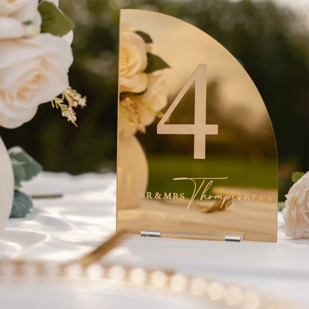 Personalized Wedding Bar Sign  - Table Number Gold 评论和价格