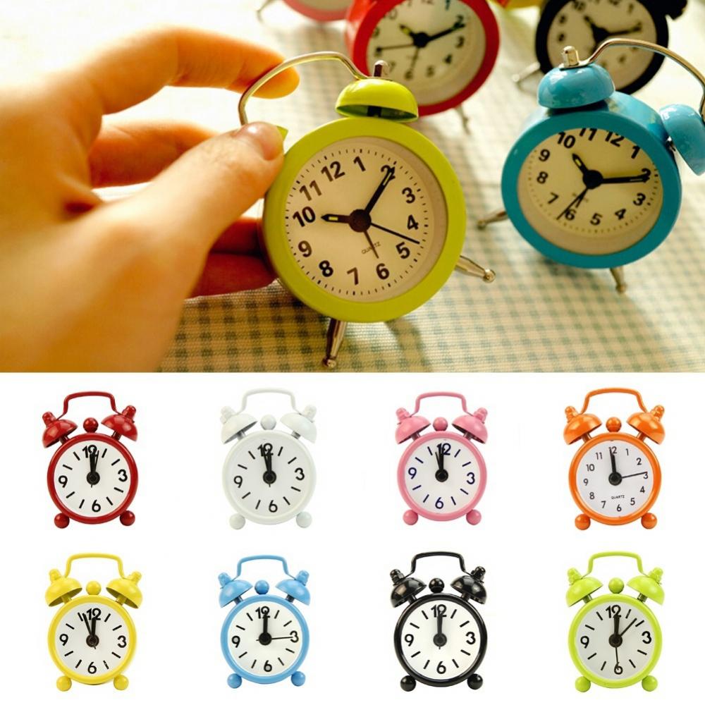 Portable Mini Alarm Clock Retr - Table Number Gold 评论和价格