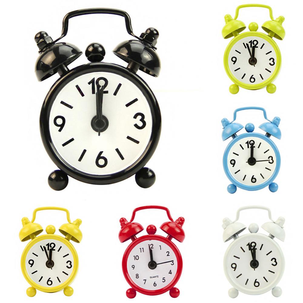 Portable Mini Alarm Clock Retr - Table Number Gold 评论和价格