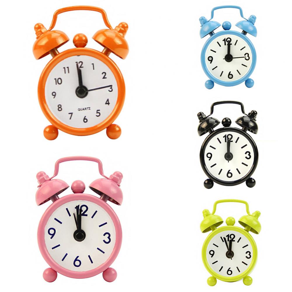 Portable Mini Alarm Clock Retr - Table Number Gold 评论和价格