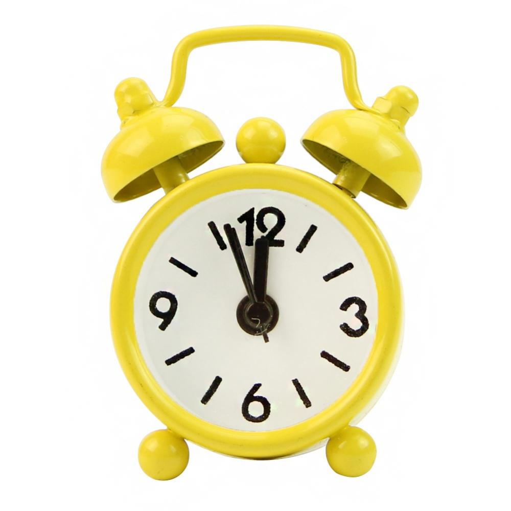 Portable Mini Alarm Clock Retr - Table Number Gold 评论和价格